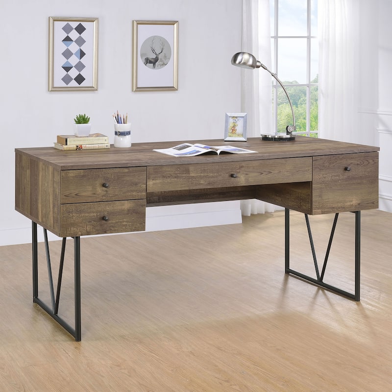 Analiese Farmhouse 63-inch 4-Drawer Writing Desk