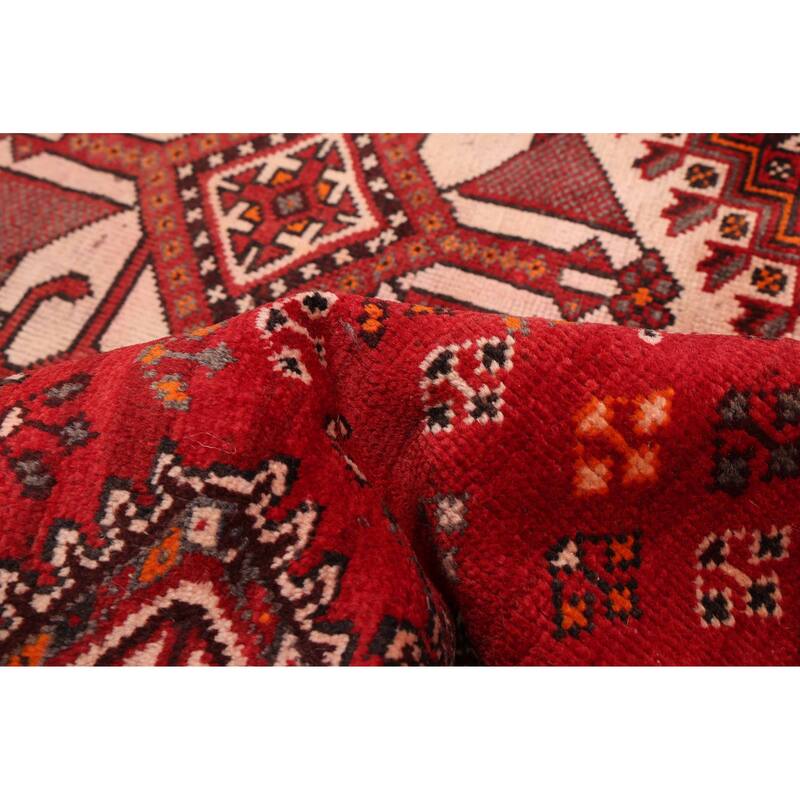 ECARPETGALLERY Hand-knotted Konya Anatolian Red Wool Rug - 4'11 x 9'10