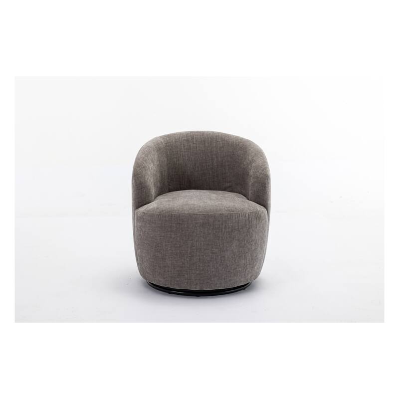 Fabric Swivel Accent Barrel Chair