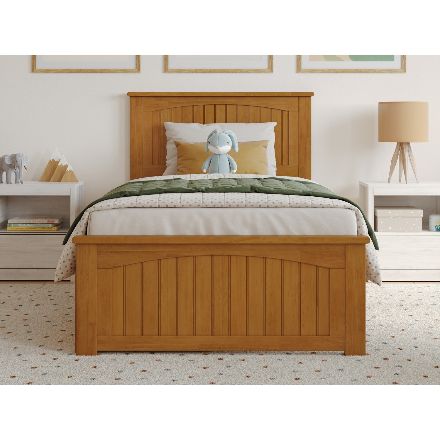 AFI Nantucket Platform Bed with Matching Footboard & Storage-image