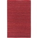 preview thumbnail 37 of 110, Chapra Hand Woven Chunky Jute Area Rug 2' x 3' - Red - Rectangle