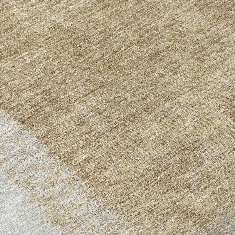 Machine Washable Indoor/ Outdoor Solid Contemporary Chantille Rug