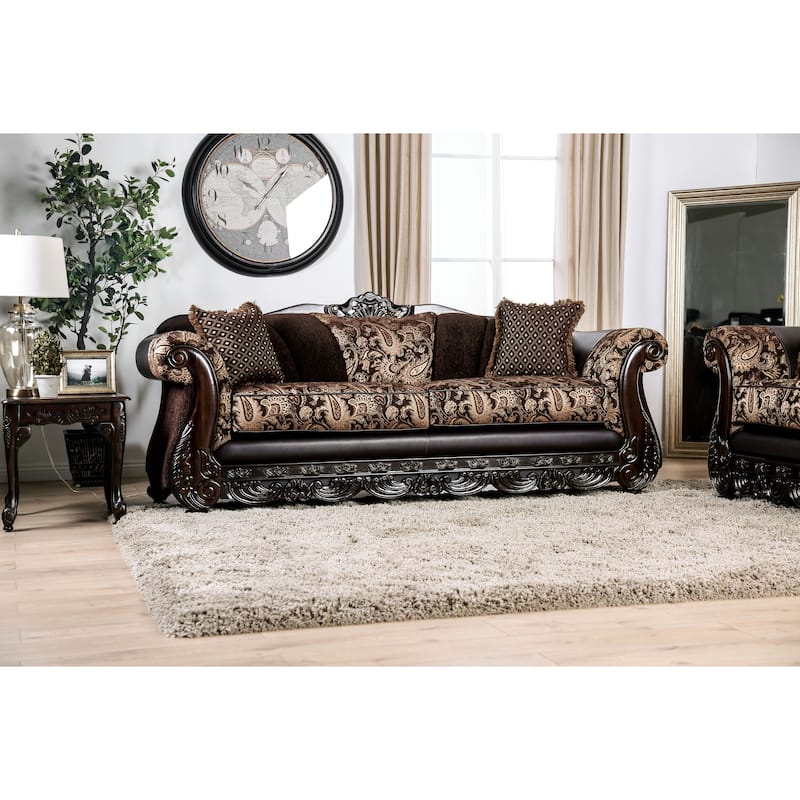 Gracewood Hollow Dayaram Traditional Brown Sofa