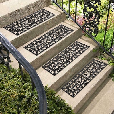 Rubber Stair Treads Doormat Non-Slip Weather-Resistant
