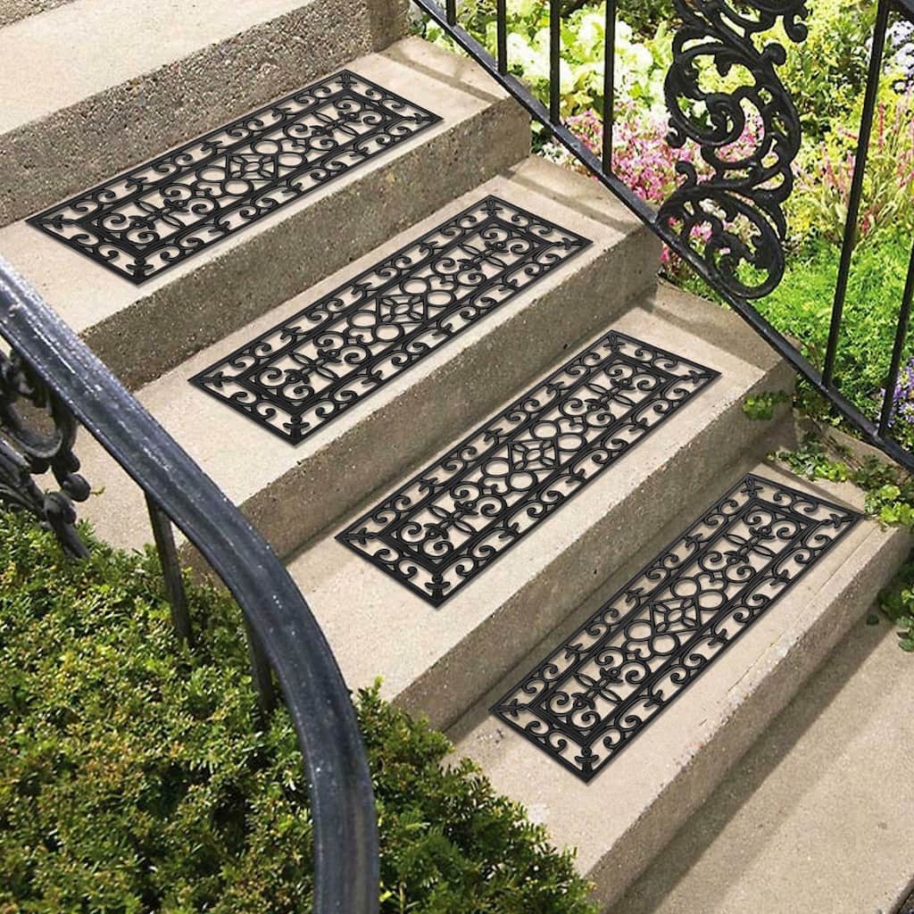 Rubber Stair Treads Doormat Non-Slip Weather-Resistant