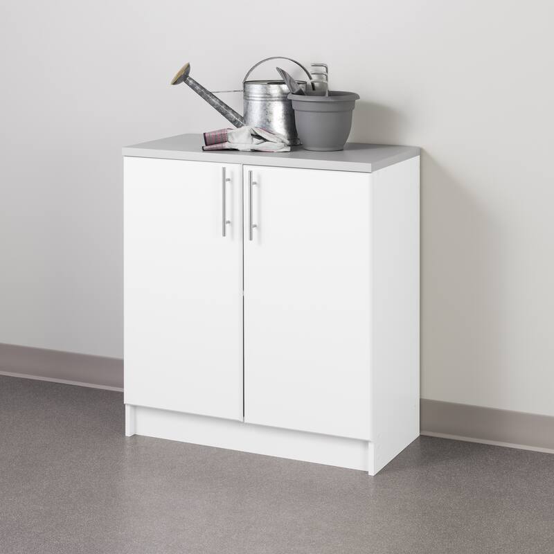 Prepac Elite Home Storage 16 in Deep Base Cabinet - 32" W x 35.75" H x 18" D