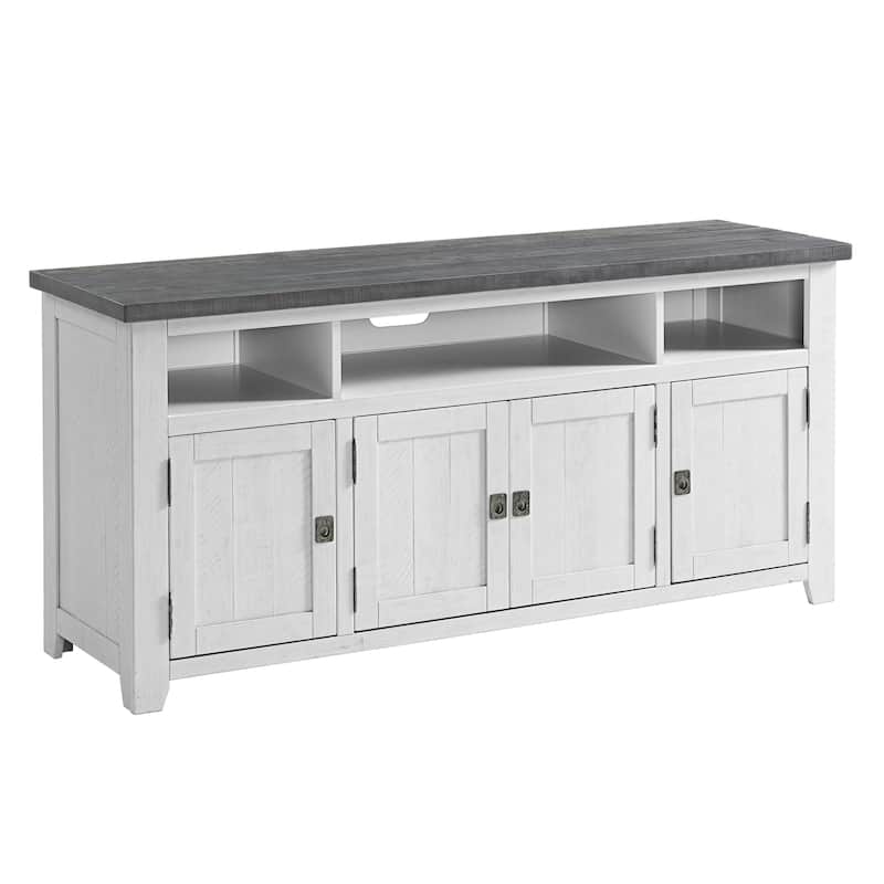 Nantucket 65-Inch Wide Solid Wood TV Stand with Storage