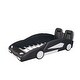 preview thumbnail 6 of 17, Twin Size Race Car-Shaped Platform Bed with Wheels