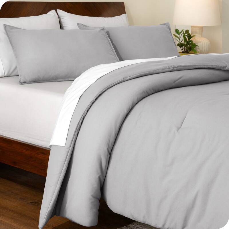 Bare Home Down Alternative Track Stitch Comforter Set