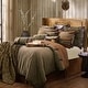 preview thumbnail 1 of 11, Paseo Road Highland Lodge Olive Brown Rustic Bedding 5 Piece Comforter Set with Bed Skirt, Shams, & Accent Pillow Full