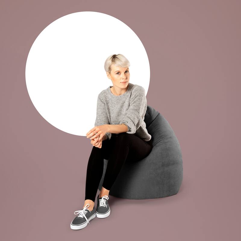 Alfa Bean Bag Chair - Charcoal
