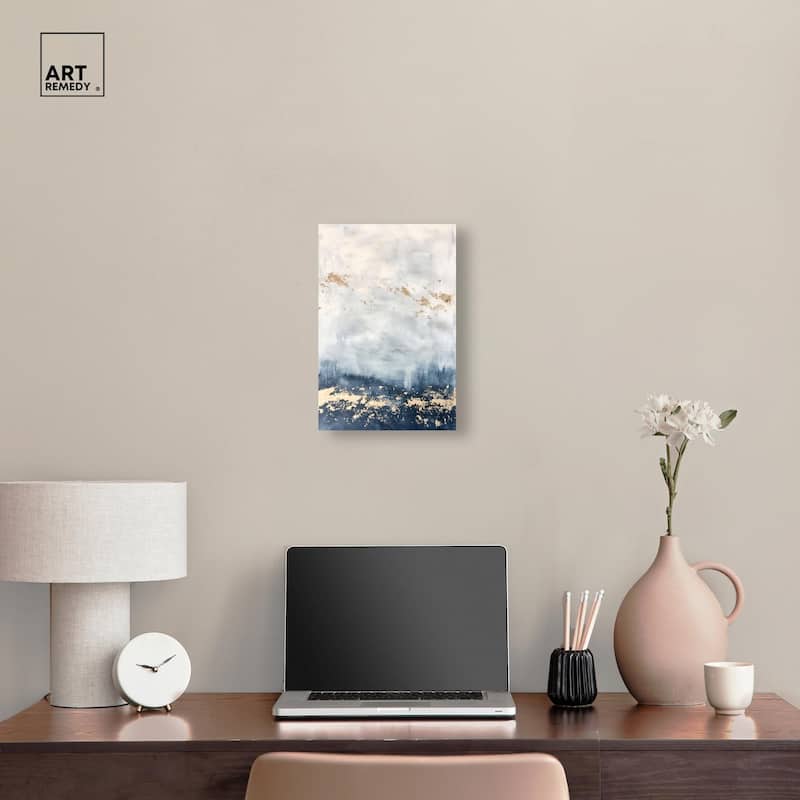 Ocean's Gold Hues II Canvas by Art Remedy, Gallery Wrapped