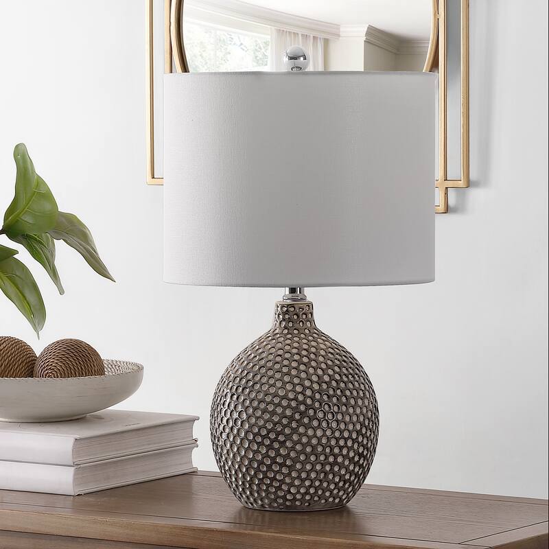 SAFAVIEH Lighting 19-inch Breeda Ceramic Table Lamp - 12" x 12" x 19"