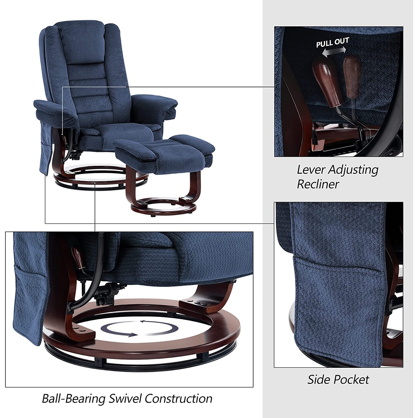 Mcombo recliner with ottoman assembly hotsell instructions
