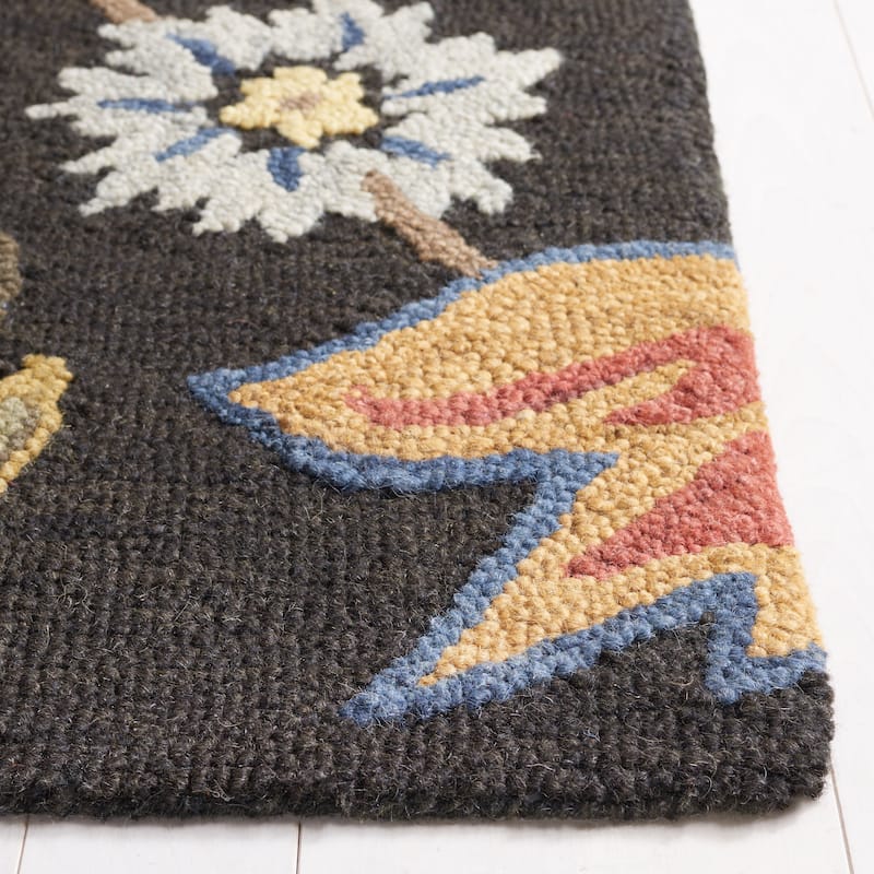 SAFAVIEH Handmade Blossom Teobalda Contemporary Wool Rug