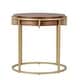 preview thumbnail 2 of 5, iNSPIRE Q Modern Cooke Round End Table with Metal Base