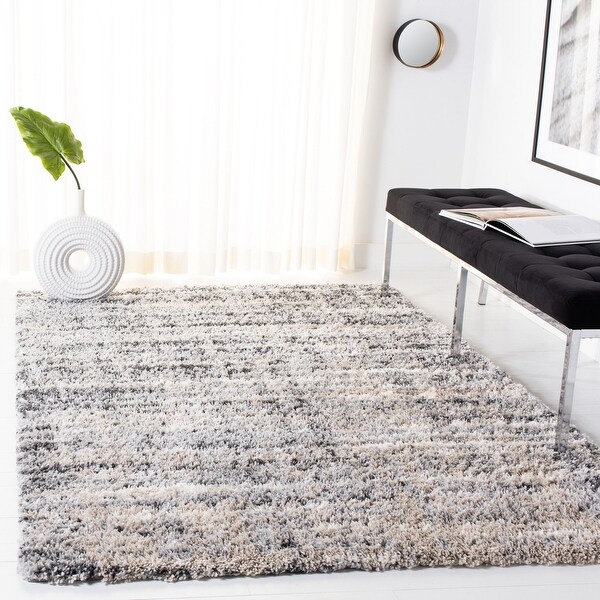 Safavieh Fontana Shag Geanina Modern Abstract 2-inch Thick Rug. Opens flyout.