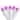 LED Wide Angle Christmas Lights - Pink - 16.25' White Wire - 50ct