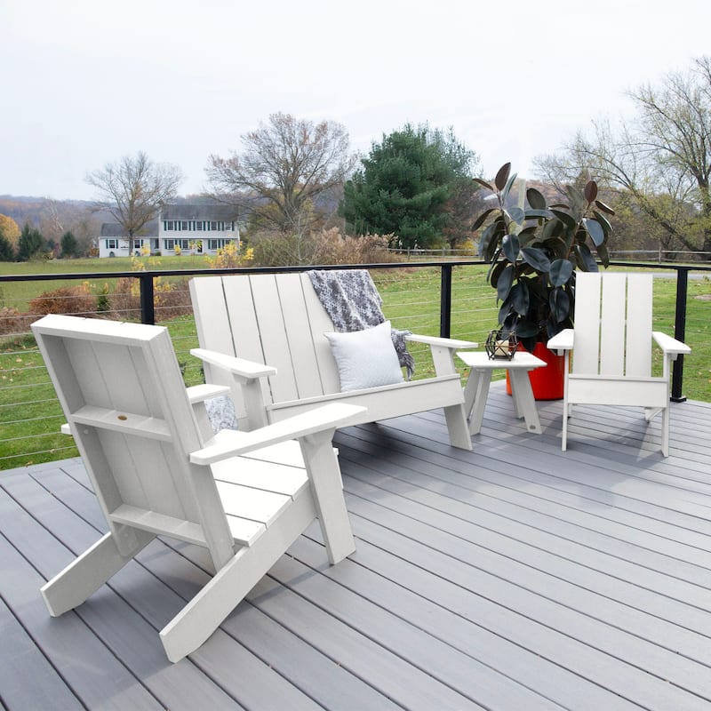 Italica Modern 4-piece Adirondack Patio Set