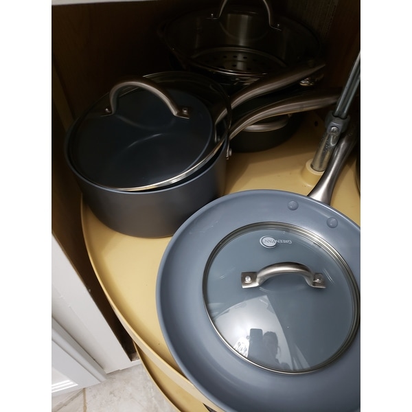 GreenPan Lima Ceramic Non-Stick Cookware Set, 18pc - On Sale - Bed Bath &  Beyond - 32073234