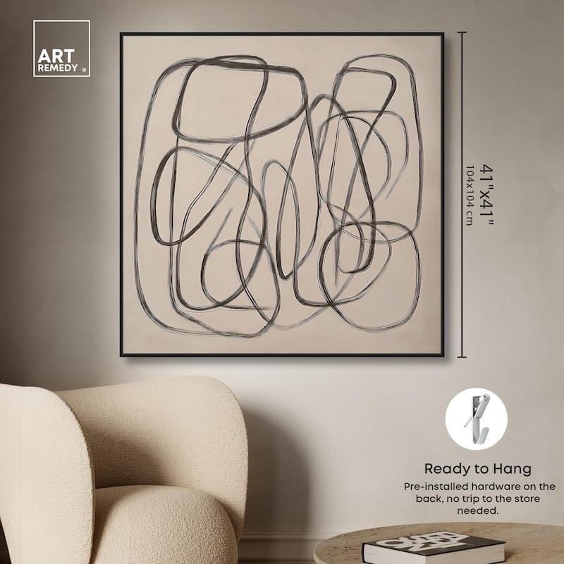 Unbroken Line I Canvas by Art Remedy
