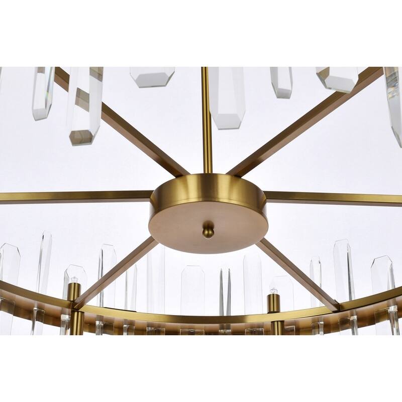 Indigo Home 36 inch crystal round chandelier