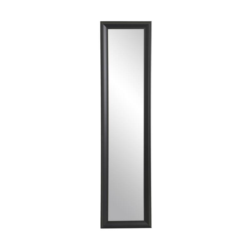 Modern Matte Black Full Length Mirror - 20.5 x 70