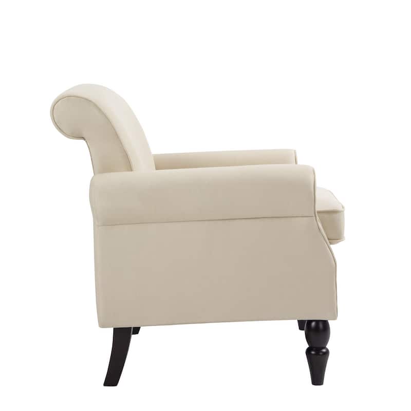Mid-Century Modern Accent Chairs with Nailhead Trim
