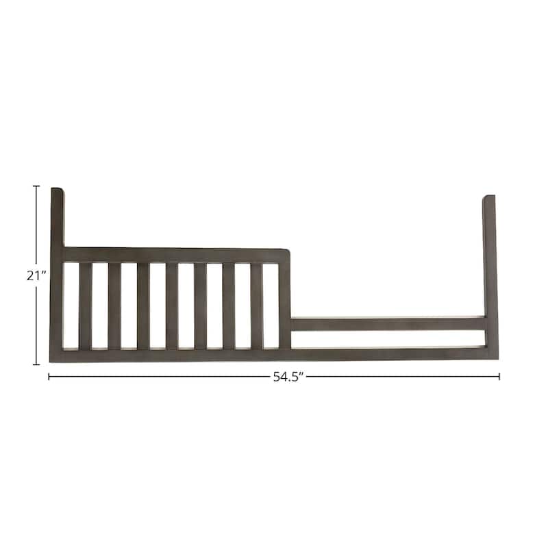 Taylor Farmhouse Wood Toddler guardrail, Dusk Gray