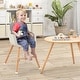 preview thumbnail 26 of 46, Costway 3 in 1 Convertible Wooden High Chair Toddler Feeding Chair - See Details