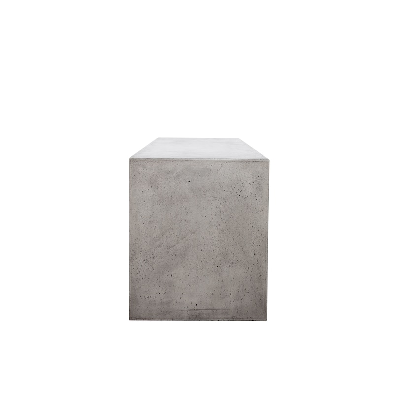 Aurelle Home Modern Outdoor Concrete Bench