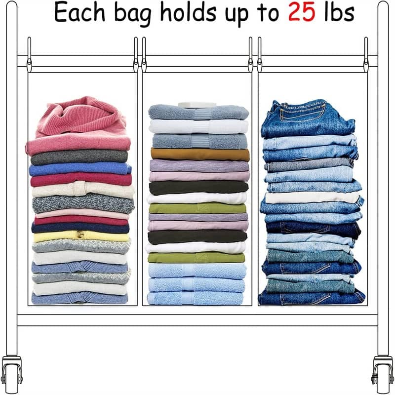 Laundry Sorter 4 Section