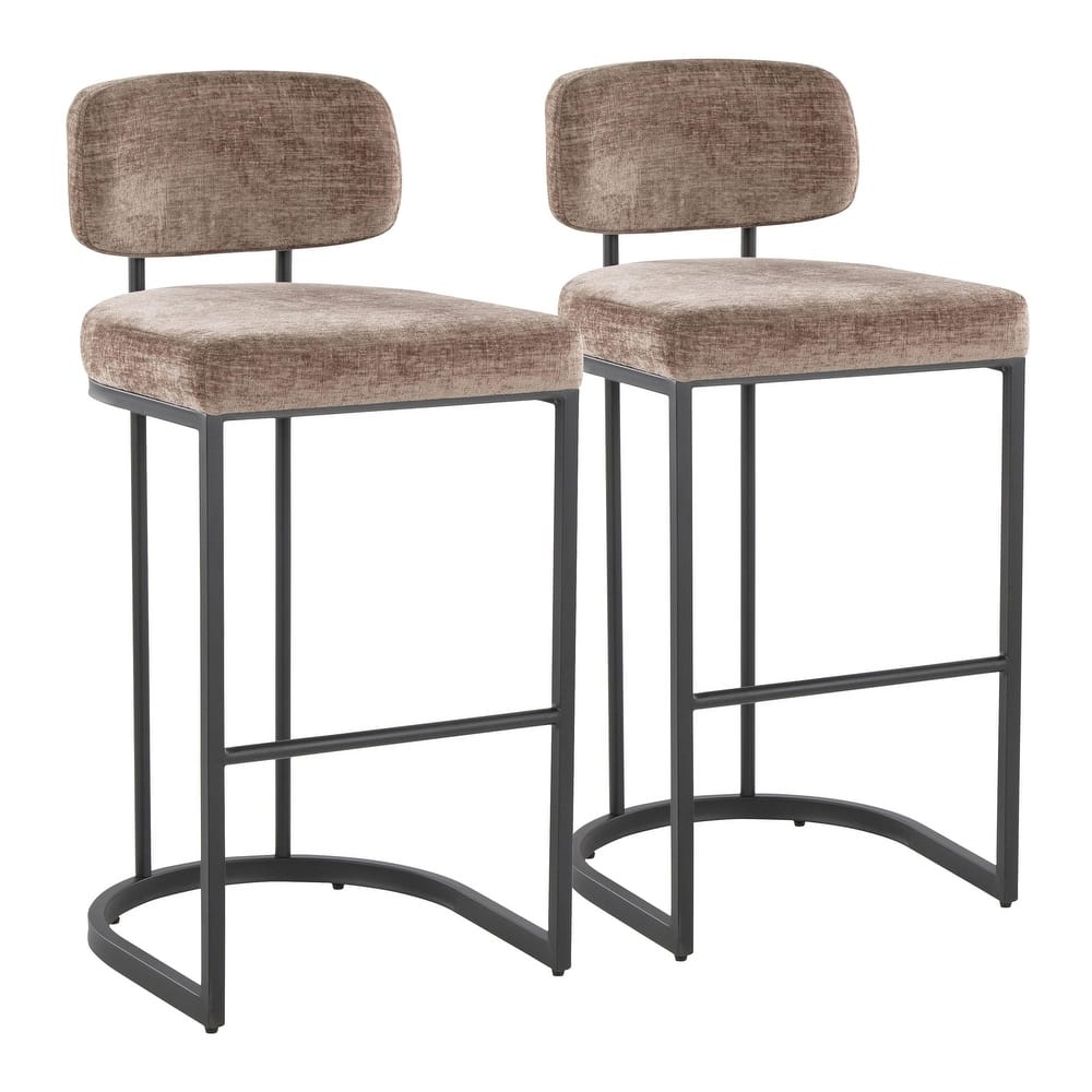 Mid-back Demi 30" Fixed-Height Barstool - Set of 2