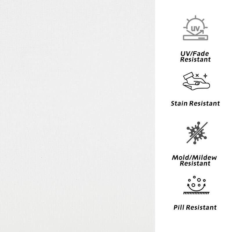 4.7" Thick Sunbrella Outdoor Cushion Set with Back and Seat Cushion