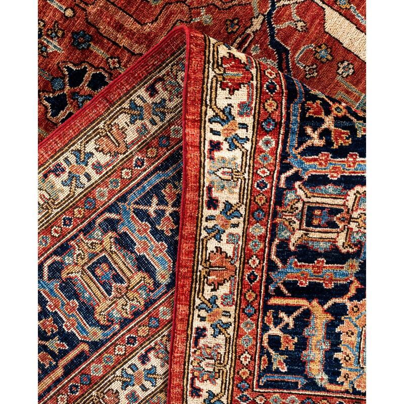 Serapi One-of-a-Kind Hand-Knotted Area Rug - Red - 9' 3" x 12' 0"