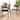 Eira Counter Stool Set of 2- Walnut Wood Frame Counter-height Chair with Curved Backrest and Black Faux Leather Seat