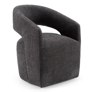 Modrest Angie Modern Dark Grey Fabric Accent Chair