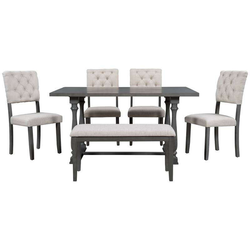 6-Piece Dining Table and Chair Set