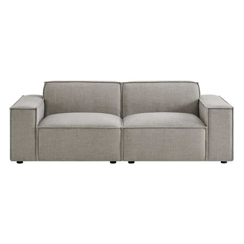 Restore 2-Piece Performance Fabric Upholstered Modular Loveseat
