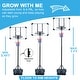 preview thumbnail 5 of 5, 5.4ft-7ft Adjustable Height Portable Basketball Hoop Stand with Wheels