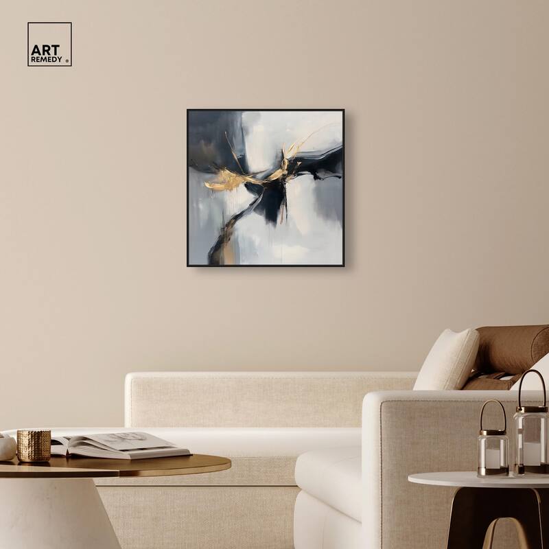 Golden Fissure I Canvas by Art Remedy