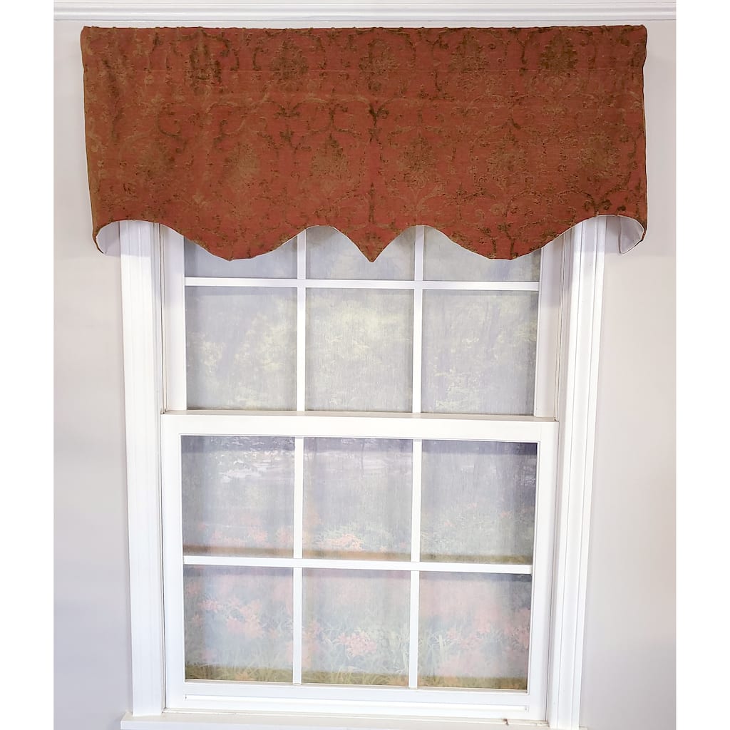 RLF Home Kamau Garnet Regal Valance
