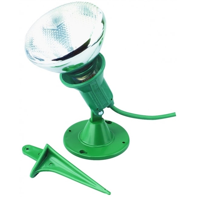 Coleman Cable 0430 Yard Master Floodlights Fixture with Stake & Cord, Green