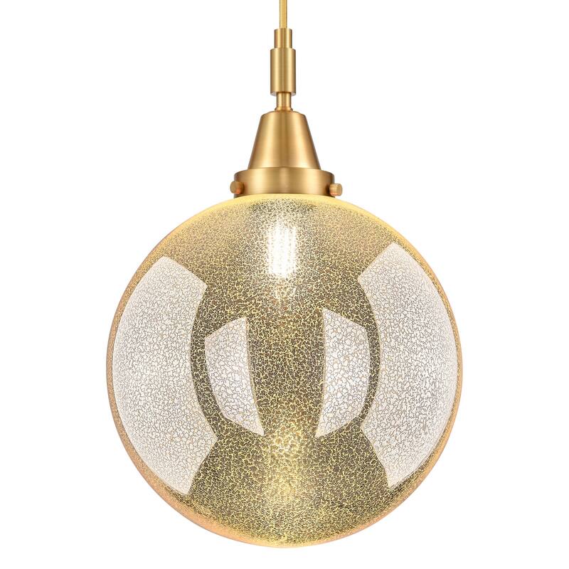 Innovations Lighting 447-1P-G208-12 Beacon 12" Wide Pendant with - Satin Gold