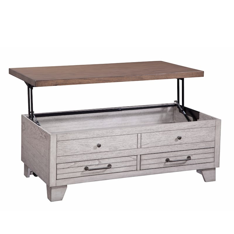 Steve Silver Two-tone Wood Lift-Top Coffee Table with Casters