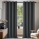 preview thumbnail 23 of 93, Deconovo Grommet Living Room Room Darkening Curtains (2 Panel) 42W x 108L - Dark Grey