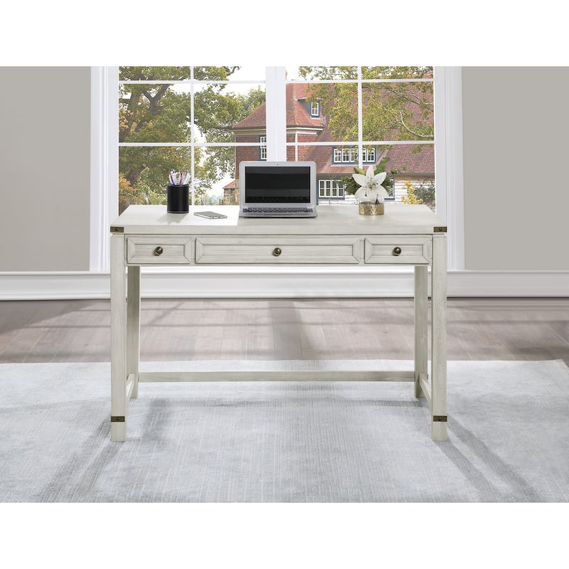 OS Home & Office Furniture Writing Desk in Champagne Oak Wood Veneer