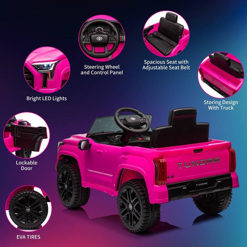 12V Licensed Toyota Ride on Car with Remote Control