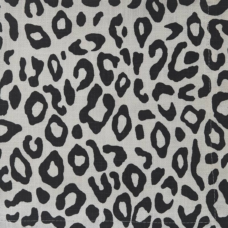Split P Black Safari Leopard Printed Napkin Set of 4 - 20" x 20"