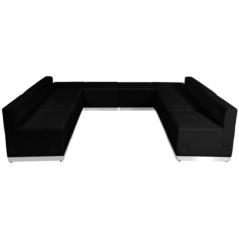 8 PC LeatherSoft Modular Reception Configuration w/Taut Back &Seat